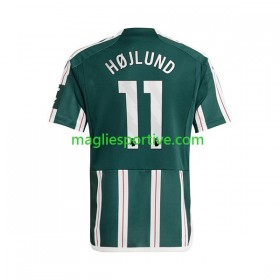 Completo Calcio Manchester United Rasmus Hojlund 11 Divisa Trasferta 2023-2024